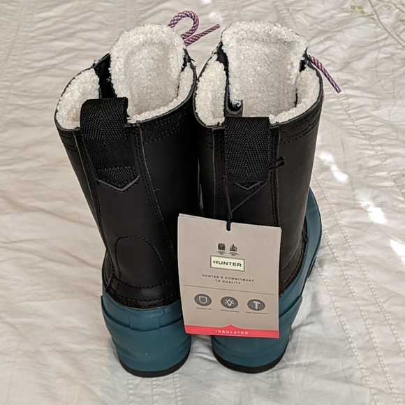Hunter insulated boots blue black 5 - Picture 3 of 4